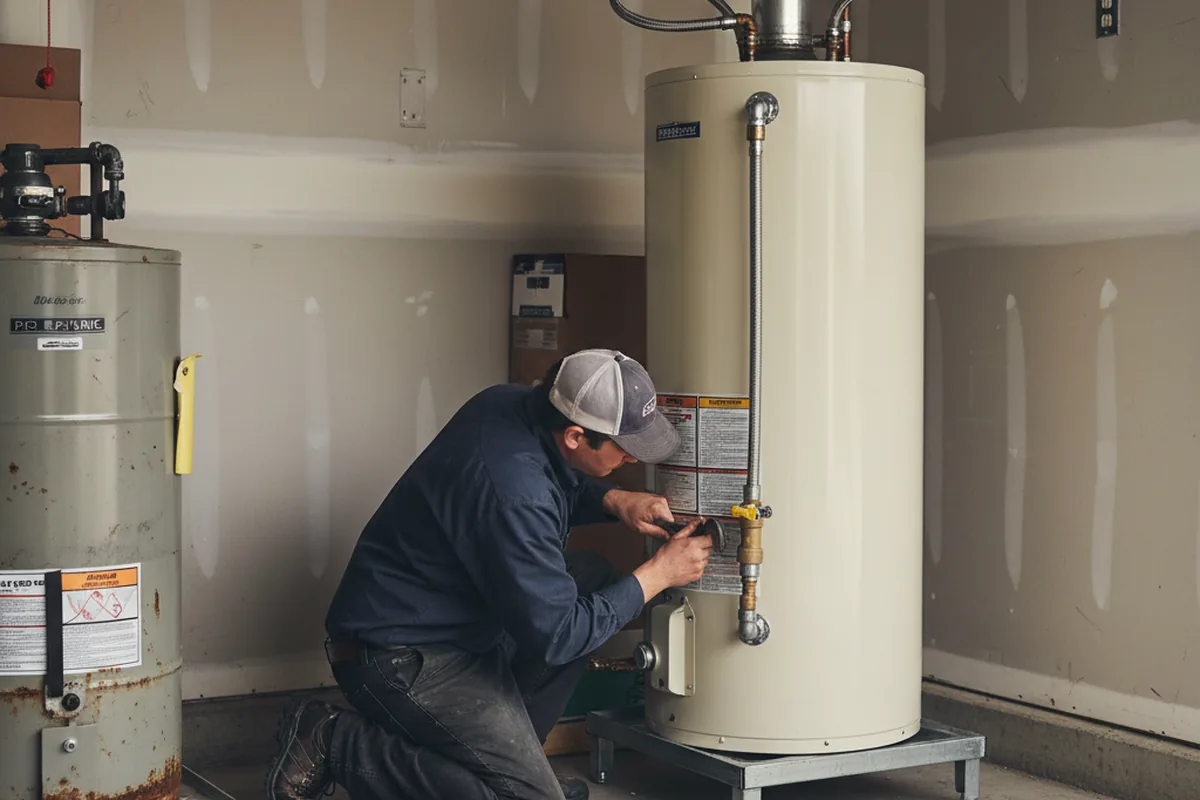 Water heater and shutoff valve replacement in Skippack